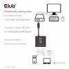 CLUB3D USB-C® abipusis vaizdo + duomenų + PD jungiklis, USB Type-C, 2x DisplayPort, 7680 x 4320 pikselių, juodas, 8K Ultra HD, 120 Hz