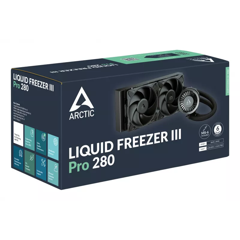 ARCTIC Liquid Freezer III Pro 280 – universalus vandens aušintuvas CPU