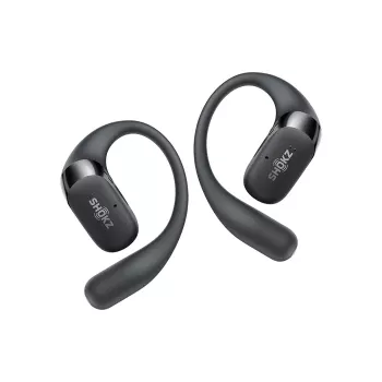SHOKZ OpenFit 2+ belaidės ausinės, kabinamos ant ausies, skirtos skambučiams ir muzikai, juodos