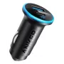 ANKE 325 automobilinis įkroviklis su USB-C PD ir USB-A, 53 W, PPS