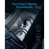 ANKE 325 automobilinis įkroviklis su USB-C PD ir USB-A, 53 W, PPS