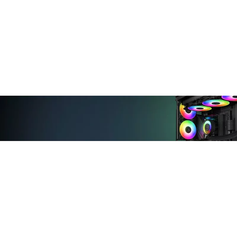 Ventiliatorius Arctic P14 Pro A-RGB 140 mm 400-2500 RPM 186 m³/h Juodas