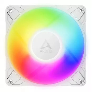 ARCTIC Freezer P12 Pro A-RGB (Balta) – 120 mm A-RGB PWM ventiliatorius su kabelio skirstytuvu
