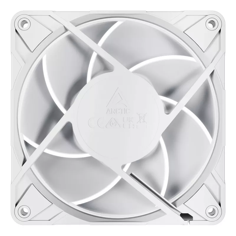 ARCTIC Freezer P12 Pro A-RGB (Balta) – 120 mm A-RGB PWM ventiliatorius su kabelio skirstytuvu
