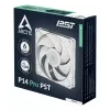 ARCTIC P14 Pro PST (Balta) 140 mm PWM ventiliatorius su kabelio dalikliu