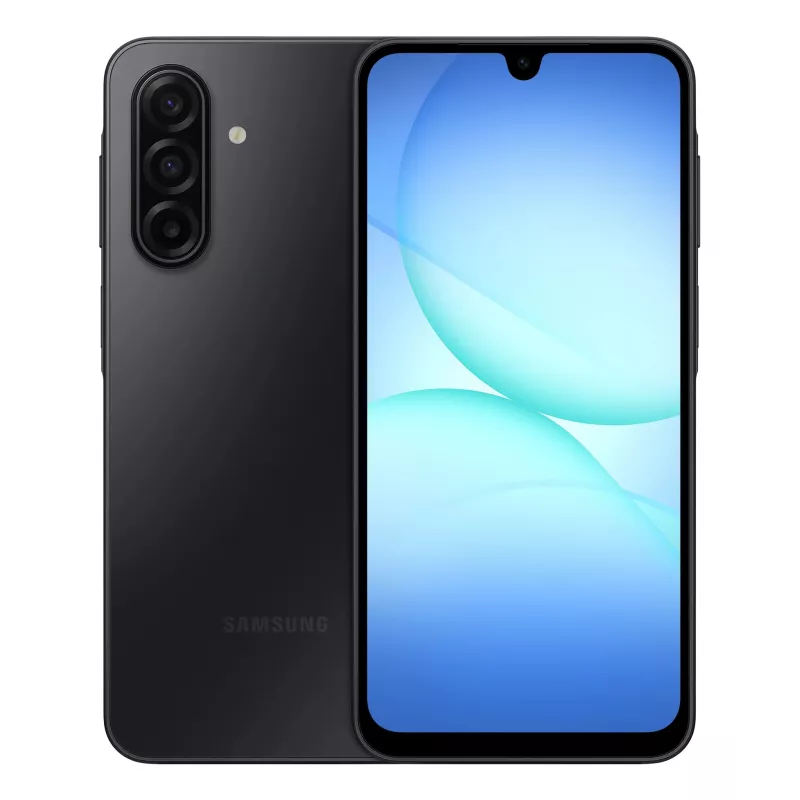 Samsung Galaxy A17 5G 17 cm (6.7 colio) hibridinis Dual SIM, Android 15, USB Type-C, 4 GB, 128 GB, 5000 mAh, juoda