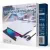 GEMBIRD Išorinis USB DVD įrenginys, juodai baltas