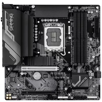 GIGABYTE B760M GAMING X WIFI6E GEN5 Micro ATX motininė plokštė, LGA1700, B760, DDR5 iki 5600MHz, 4 DIMM, 2x PCIe 4.0 M.2, Wi‑Fi 6E, 2.5GbE