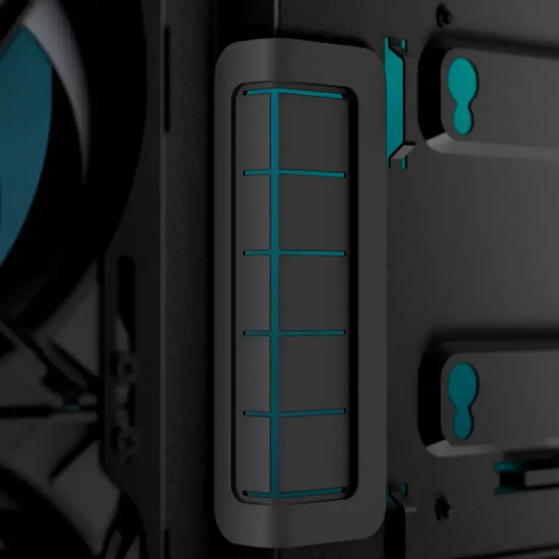 PC korpusas ARCTIC Xtender (Mirror Black) Midi Tower juodas