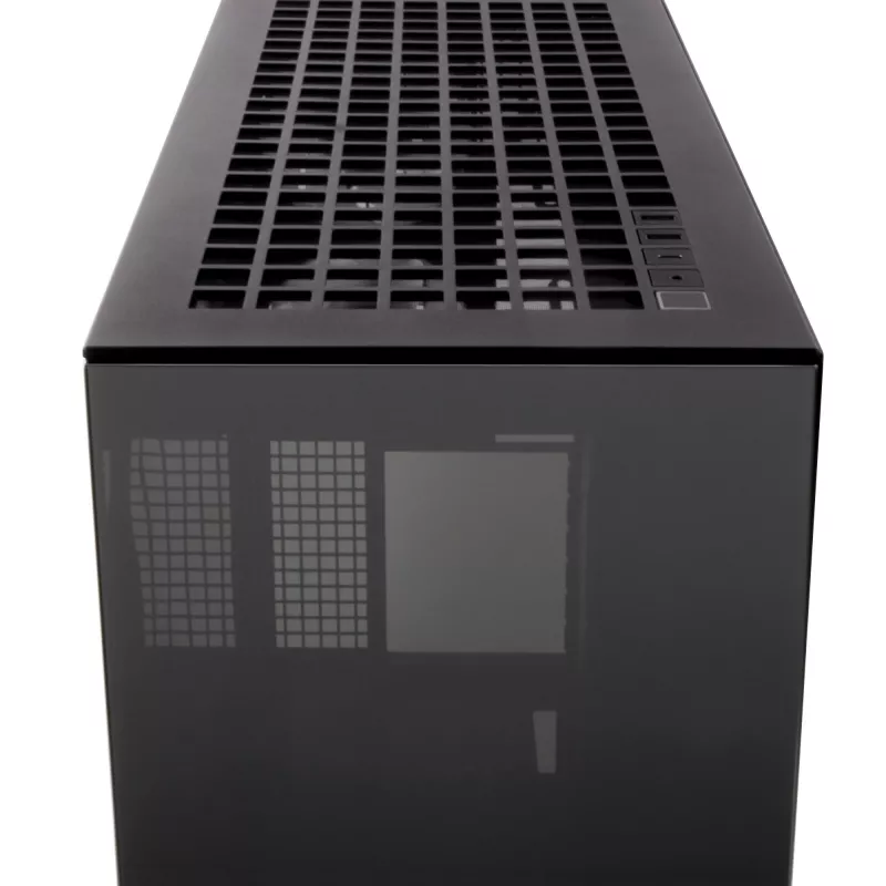 ARCTIC Xtender (Juoda) Premium E-ATX PC korpusas, Midi bokštas, Juoda, EATX, Metalas, Grūdintas stiklas, Žaidimams