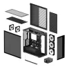 ARCTIC Xtender (Juoda) Premium E-ATX PC korpusas, Midi bokštas, Juoda, EATX, Metalas, Grūdintas stiklas, Žaidimams