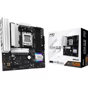 ASRock pagrindinė plokštė A620AM Pro Rs AM5 AMD A620A 4 x DDR5 1 x HDMI 2.1 TMDS/FRL 8G suderinama 1 x DisplayPort 1.4 su DSC mATX