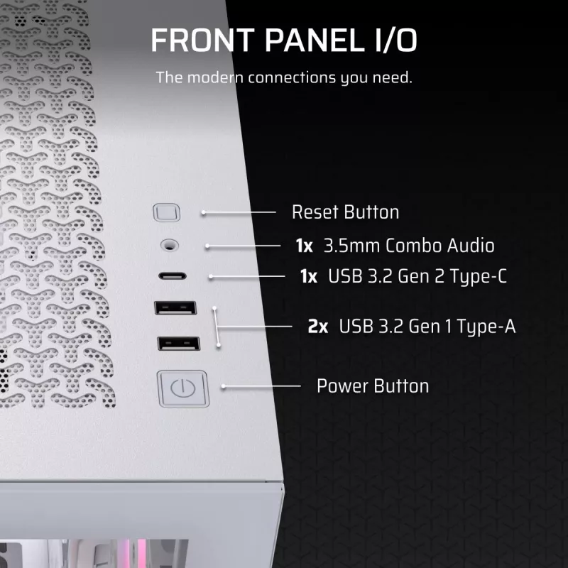 CORSAIR Midi Tower 3500X RS ARGB White