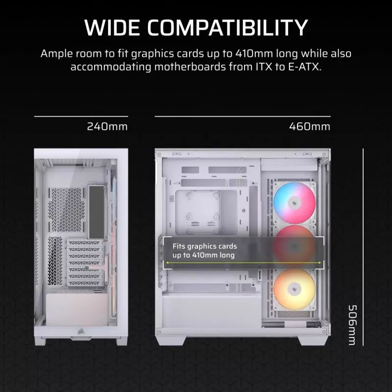CORSAIR Midi Tower 3500X RS ARGB White