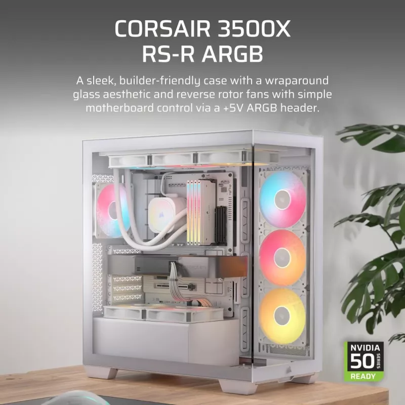 CORSAIR Midi Tower 3500X RS ARGB White