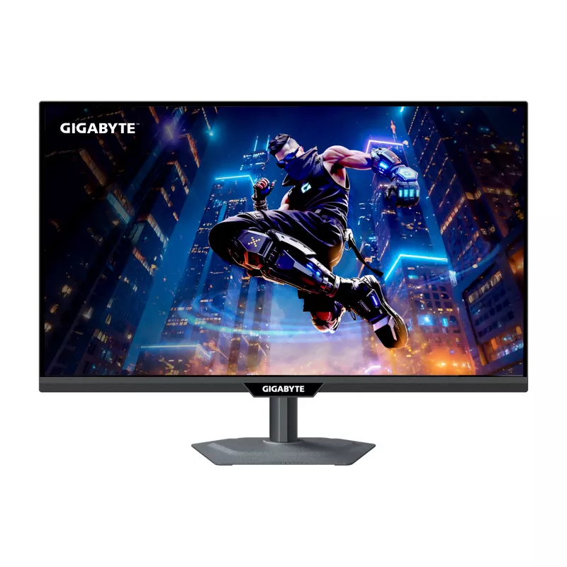 GIGABYTE M27UP 27 colių 4K UHD žaidimų monitorius - dvigubas režimas (4K 160Hz arba FHD 320Hz), 3840 x 2160, 1ms, 350 cd/m², FreeSync Premium, DisplayHDR400, HDMI 2.1, Displayport 1.4