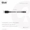 CLUB3D CAC-1563 vaizdo kabelio adapteris 2 m USB Type-C DisplayPort juodas