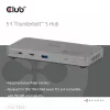 CLUB3D CSV-2563 5-1 Thunderbolt™ 5 Hub triguba vaizdo išvestis 5K60Hz Thunderbolt™ Share sertifikuotas 180W