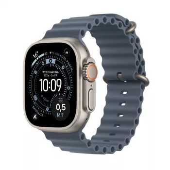 APPLE Watch Ultra 3 (2025) LTE 49 mm titaninis korpusas su Ocean Blue apyranke – mėlyna