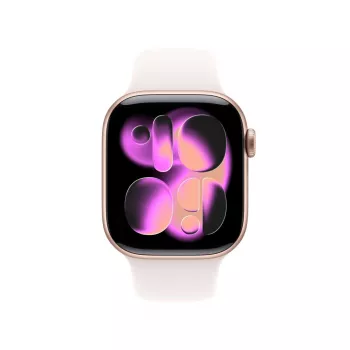 APPLE Watch S11 (2025) GPS 42 mm Rožinio aukso aliuminio korpusas su Sportine juostele M/L - Šviesiai rožinė