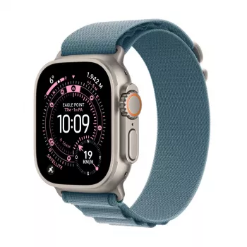 APPLE Watch Ultra 3 (2025) LTE 49mm Titanium korpusas su Alpine Loop vidutinis – Mėlyna