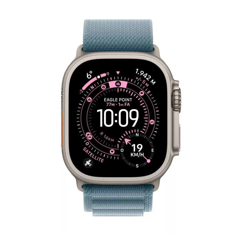 APPLE Watch Ultra 3 (2025) LTE 49mm Titanium korpusas su Alpine Loop vidutinis – Mėlyna