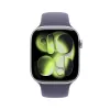 APPLE Watch Series 11 GPS 46mm sidabrinis aliuminio korpusas su Purple Fog Sport apyranke S/M