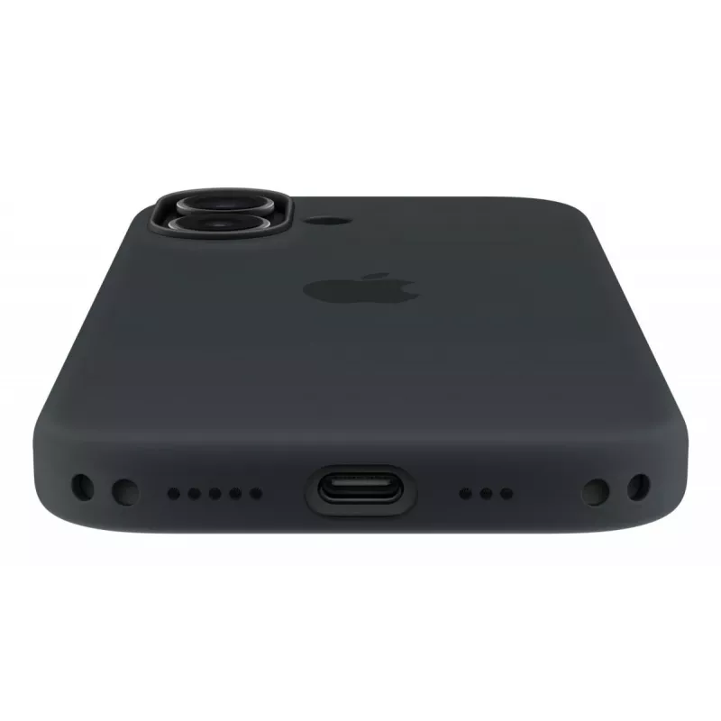 APPLE Silikoninis dėklas su MagSafe iPhone 17 juodas
