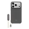 APPLE Beats iPhone 17 Pro Dėklas su Stovu, MagSafe ir Fotoaparato Valdymu – Granitinė Pilka
