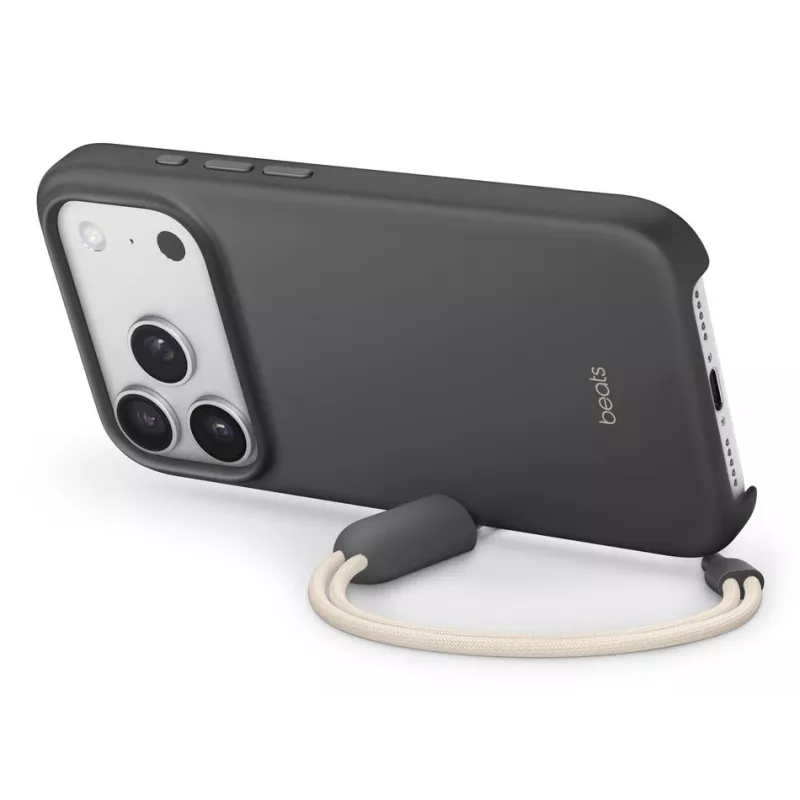 APPLE Beats iPhone 17 Pro Dėklas su Stovu, MagSafe ir Fotoaparato Valdymu – Granitinė Pilka