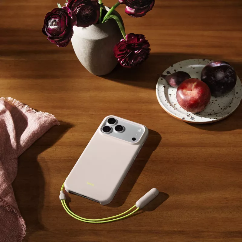 APPLE Beats iPhone 17 Pro Max – Dėklas su stovu, MagSafe ir kameros valdymu – Lime Stone