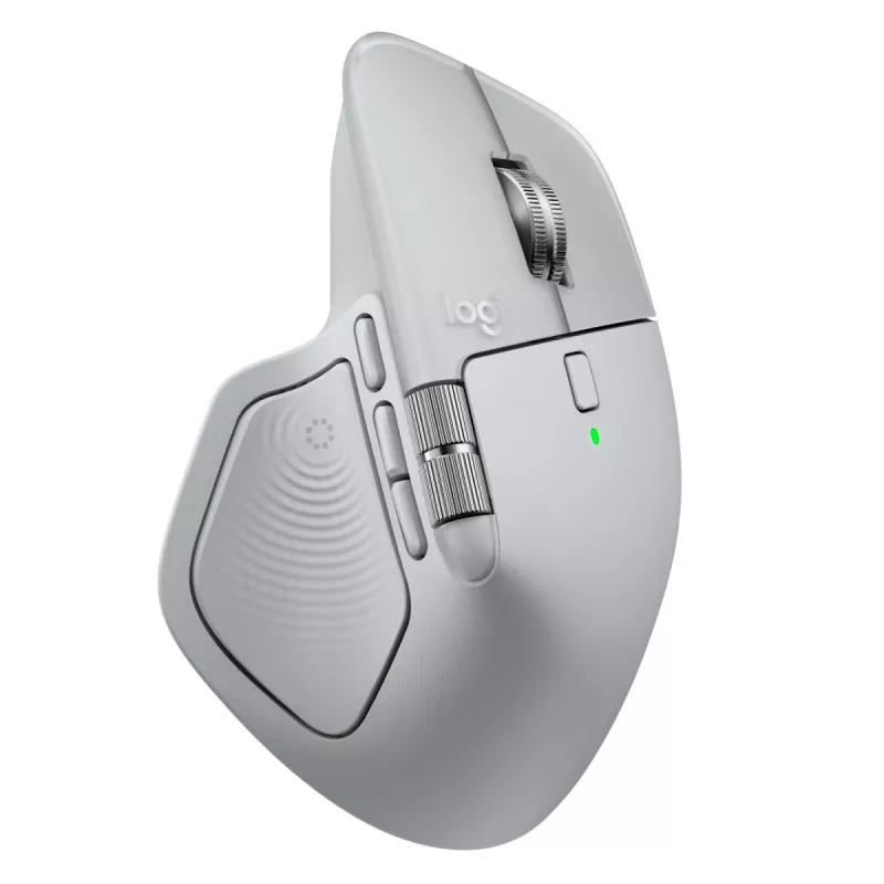 Logitech pelė MX Master 4 – dešinei rankai, lazerinė 8000 DPI, RF belaidis + Bluetooth, 8 mygtukai, pilka
