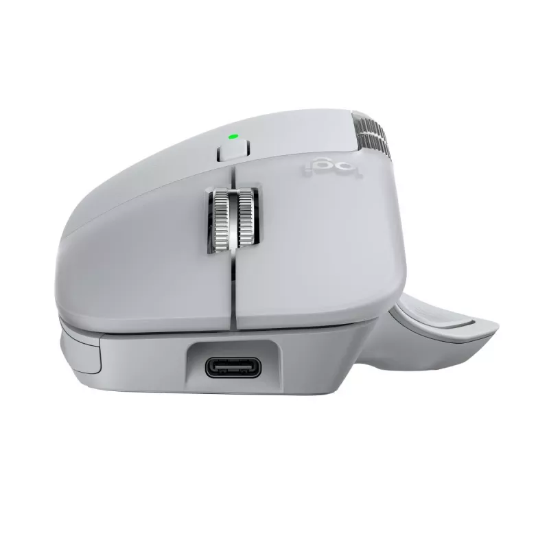 Logitech pelė MX Master 4 – dešinei rankai, lazerinė 8000 DPI, RF belaidis + Bluetooth, 8 mygtukai, pilka