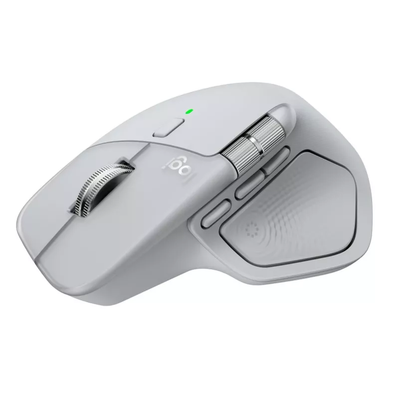 Logitech pelė MX Master 4 – dešinei rankai, lazerinė 8000 DPI, RF belaidis + Bluetooth, 8 mygtukai, pilka