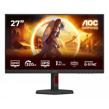 Monitorius AOC G4 Q27G4SRU 68,6 cm (27 colių) 2560 x 1440 pikseliai Quad HD LED juodas, raudonas