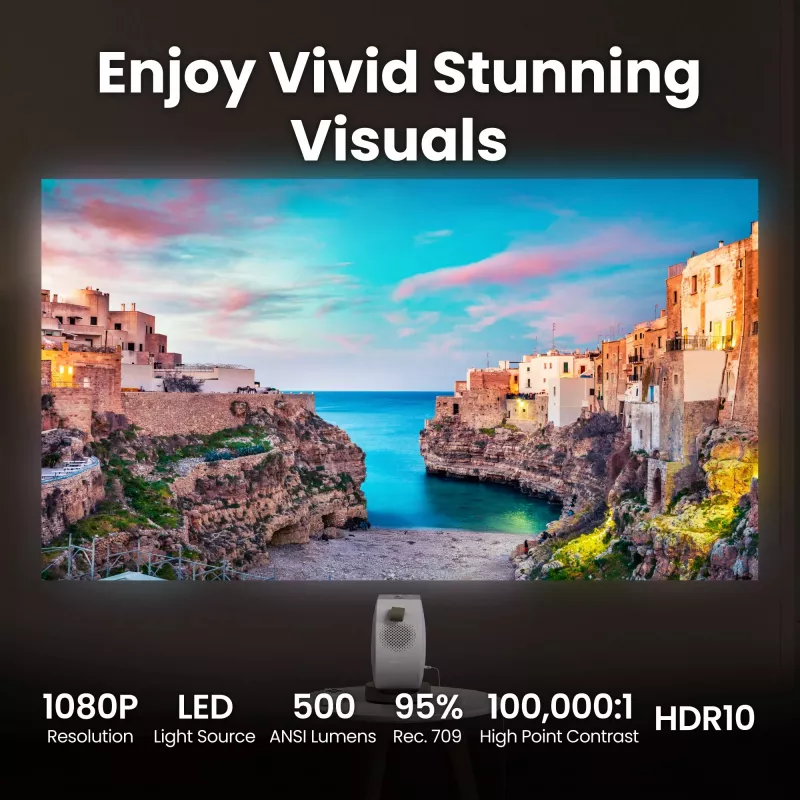 BenQ GV32 500 ANSI liumenų DLP 1080p (1920x1080) projektorius baltas