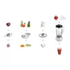 Bosch MCM3201B virtuvinis kombainas 800 W 2,3 L juodas, permatomas