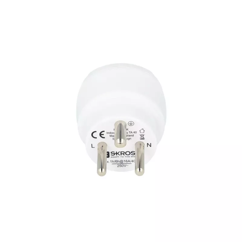 Kištukinis adapteris C tipo Europlug į Danijos K tipą SKROSS 1.500232-E