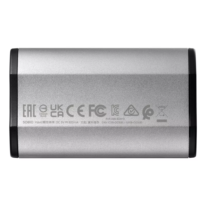 ADATA SD810 1 TB USB Type-C USB 3.2 Gen 2x2 juoda, sidabrinė