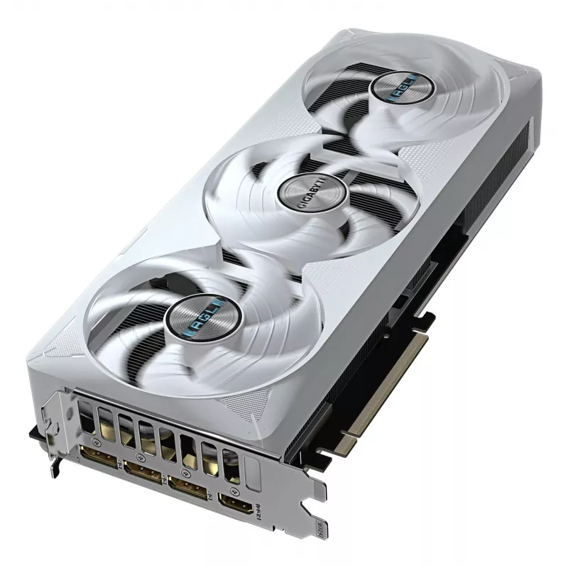 GIGABYTE GeForce RTX 5070 Ti EAGLE OC ICE SFF 16G vaizdo plokštė – 16 GB GDDR7, 256 bit, PCI-E 5.0, 2542 MHz, 3x DP 2.1a, 1x HDMI 2.1b, NVIDIA DLSS 4