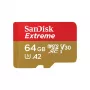 WESTERN DIGITAL Extreme Micro SDXC 64GB + SD adapter 170MB/s 80MB/s A2 C10 V30 UHS-I U3