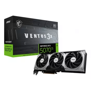 MSI GeForce RTX 5070 Ti 16G VENTUS 3X OC vaizdo plokštė, 16 GB GDDR7