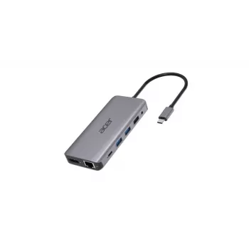 ACER 12in1 USB Type C adapteris sidabrinis