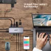 ACER 12in1 USB Type C adapteris sidabrinis