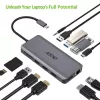 ACER 12in1 USB Type C adapteris sidabrinis