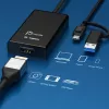 j5create JVA11-N 4K HDMI™ fiksavimo adapteris, juodas, USB 3.2 Gen 1, 3840 x 2160 pikseliai, aliuminis, 0,19 m, Taivanas