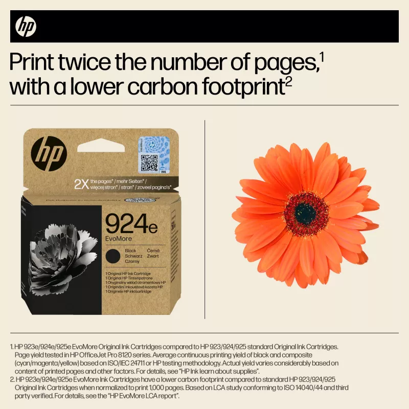 HP 924e EvoMore Original Black rašalo kasetė