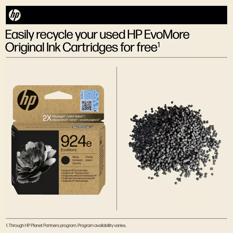 HP 924e EvoMore Original Black rašalo kasetė