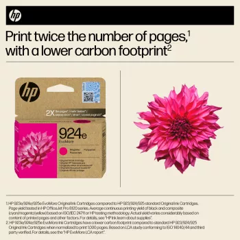 HP 924e EvoMore Original rašalo kasetė, purpurinė