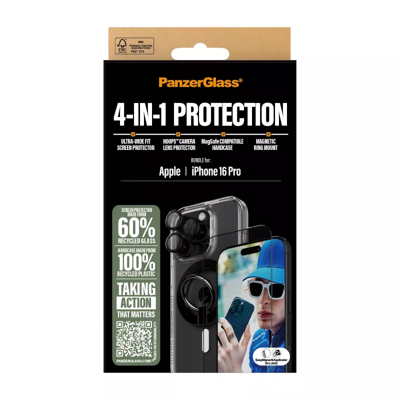 PanzerGlass ® 4-in-1 apsaugos rinkinys iPhone 16 Pro